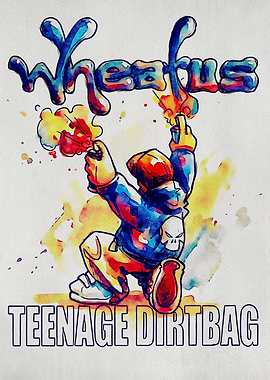 Wheatus Teenage Dirtbag Watercolor Art