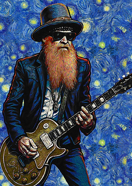 Billy Gibbons Starry Night Style