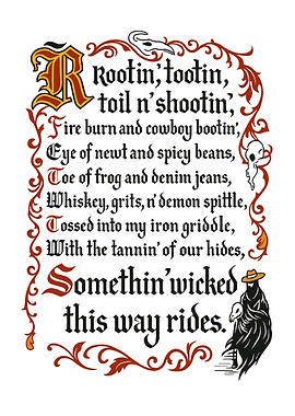 Rootin' Tootin' Somethin' Wicked Poem