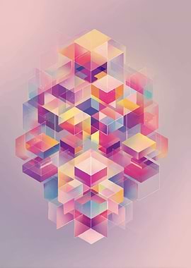 Abstract Geometric Cubes