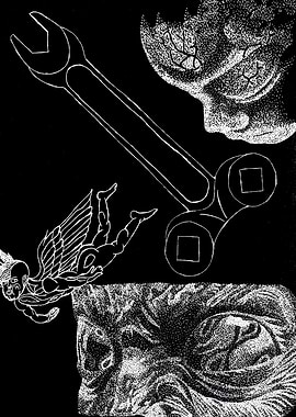 Abstract Black and White Art