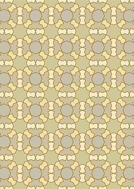 Geometric Pattern in Beige and Gray