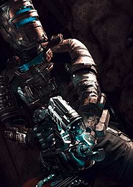 Isaac Clarke with Flamer