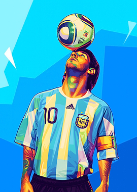Lionel Messi Pop Art