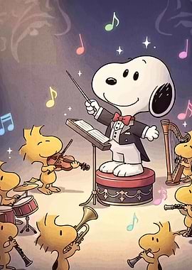 Snoopy Conducts the Orchestra