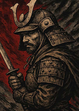 Samurai Warrior with Sword