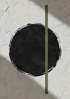 Abstract Circle and Line Art