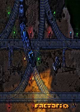 Factorio Train Tracks