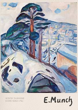 Winter in Kragerø by Edvard Munch
