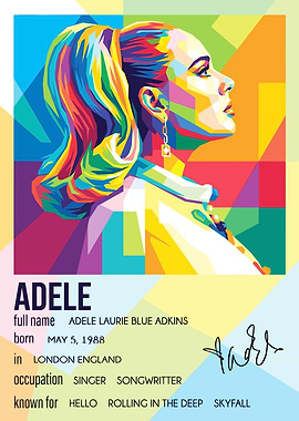 Adele Pop Art Portrait