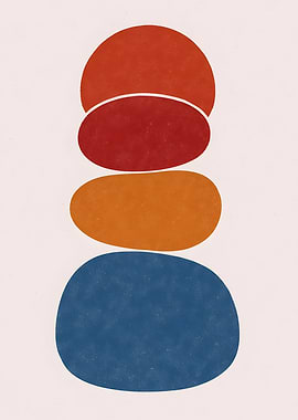 Abstract Stone Cairn Art