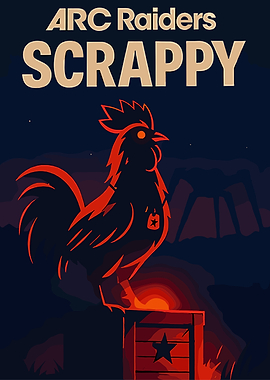 ARC Raiders Scrappy Rooster Poster