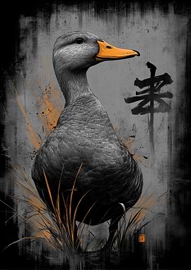 Ukiyo Minimalism Duck