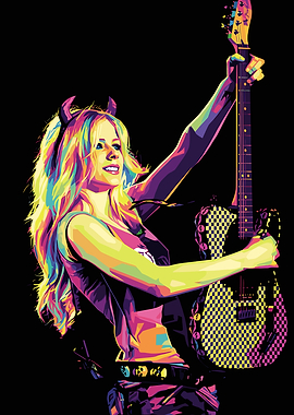 Avril Lavigne Pop Art Portrait