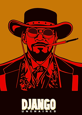 Django Unchained Movie Poster Art