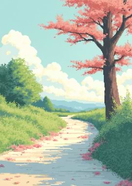 Cherry Blossom Path