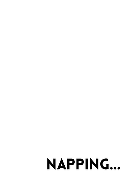 Napping... White background