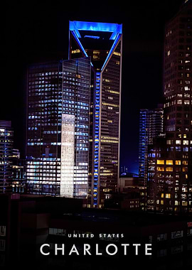 Charlotte, North Carolina at Night