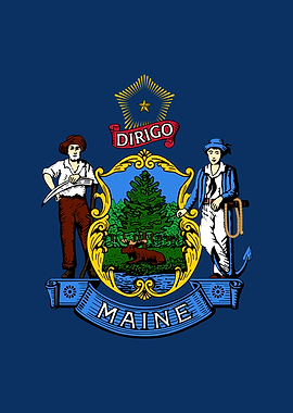 Maine State Flag