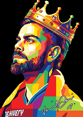 Virat Kohli Pop Art Portrait