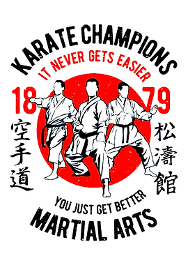 Karate Champions Martial Arts Graphic