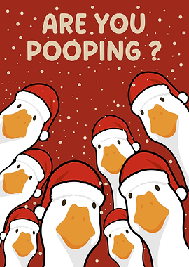 Christmas Geese: Are You Pooping?