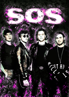 5 Seconds of Summer SOS Poster