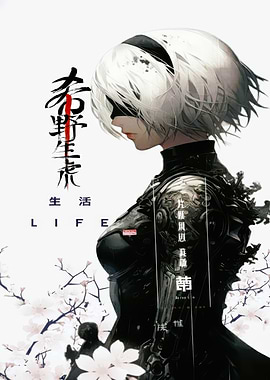 2B NieR Automata Digital Art