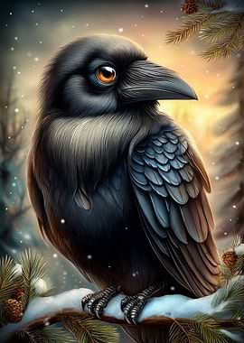 Winter Raven