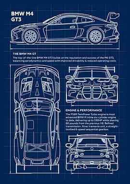 BMW M4 GT3 Blueprint