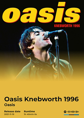 Oasis Knebworth 1996 Concert Poster
