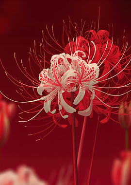Red Spider Lily Floral Arrangement