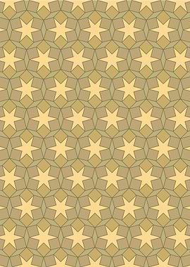 Geometric Star Pattern in Earth Tones