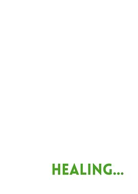 Healing... white background