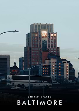 Baltimore Cityscape at Dusk