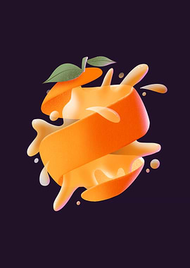 Orange Fruit with Juice