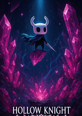 Hollow Knight in Crystal Caverns