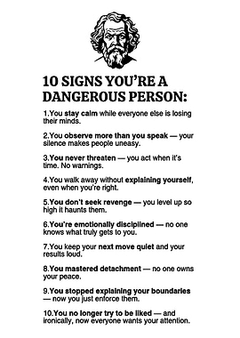10 Signs You're a Dangerous Person