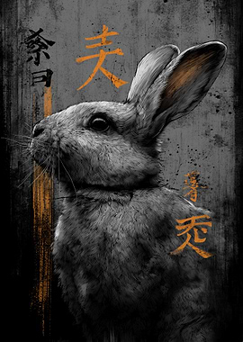 Ukiyo Minimalism Rabbit