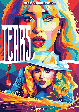 Sabrina Carpenter Tears Pop Art