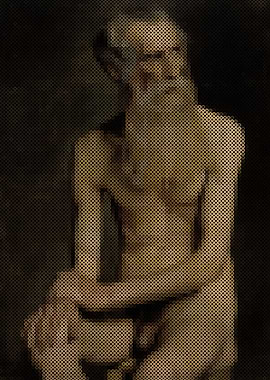 Old Man Seated, Academy Study