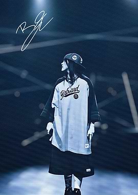 Billie Eilish in Blue