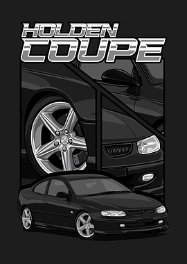 Holden Coupe Car Illustration