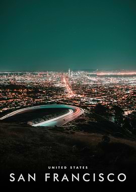 San Francisco Night Cityscape