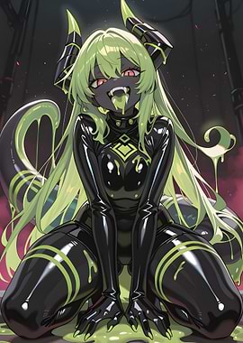 Slime Girl in Latex