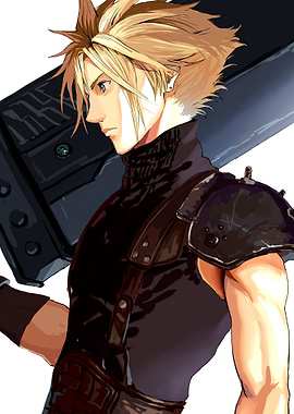 Cloud Strife with Buster Sword