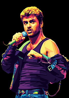 George Michael Pop Art Portrait