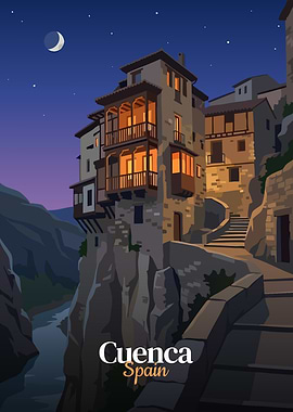 Cuenca, Spain at Night