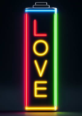 Neon Love Battery