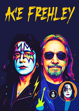 Ace Frehley wpap pop art